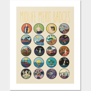 Midlife Merit Badges 20 Posters and Art